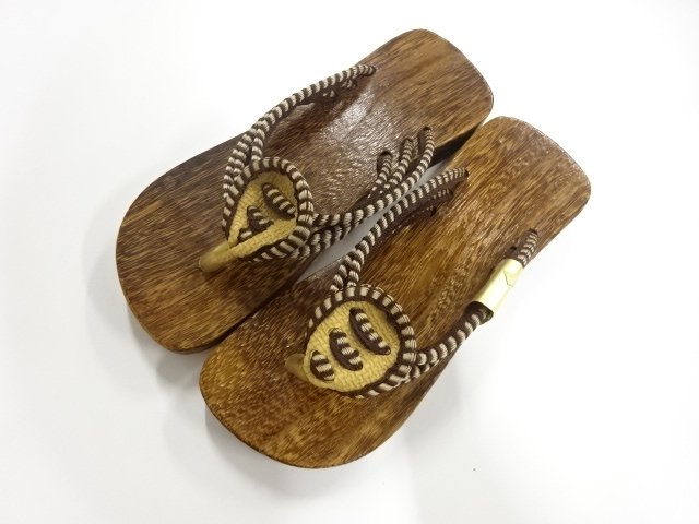 未使用品　焼桐下駄(24センチ)